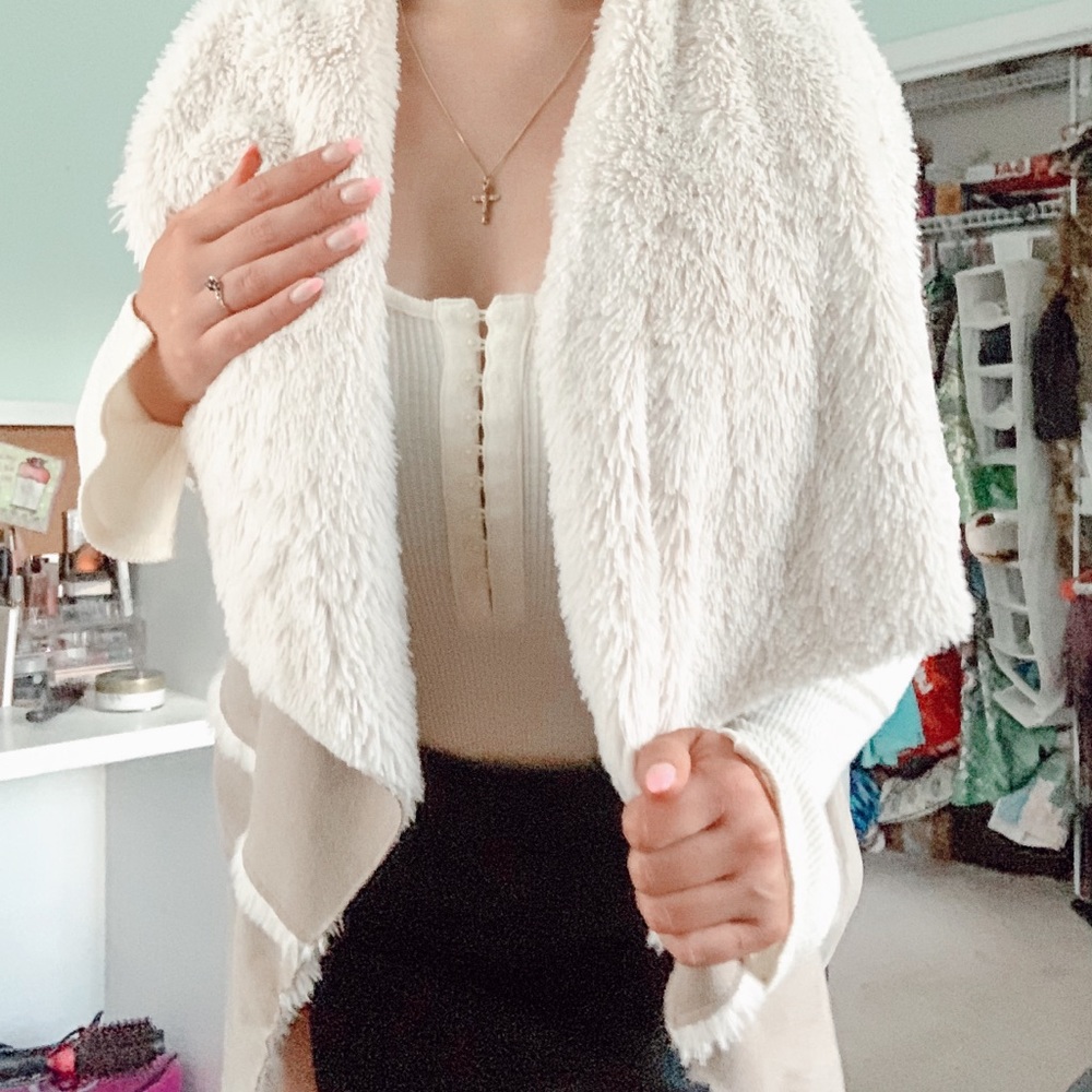 Faux Fur/Suede Vest